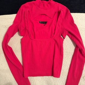 Women's HOT PINK ASOS Long Sleeve Top